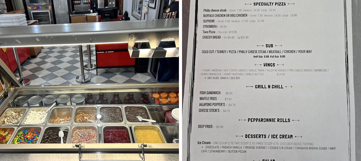 PiZaz Menu
