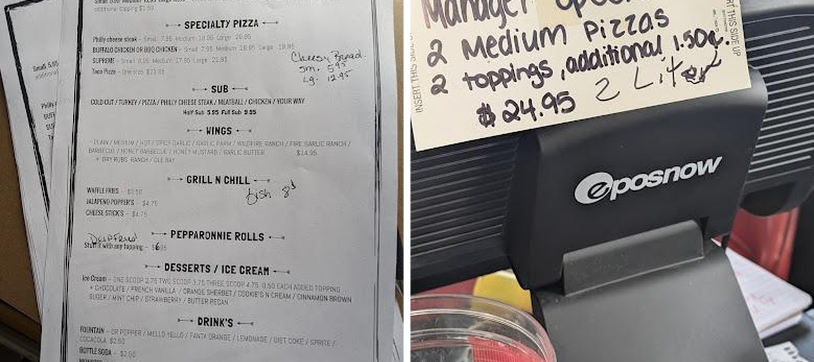 PiZaz Menu