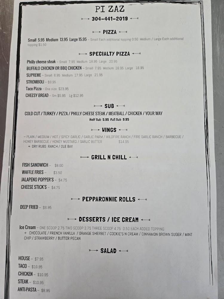 PiZaz Menu image 1